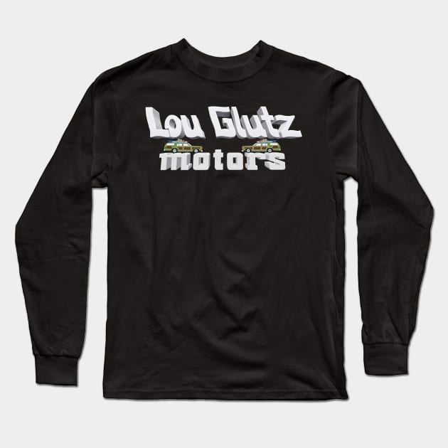 Lou Glutz Motors 3D with Family Trucksters! Long Sleeve T-Shirt by RetroZest